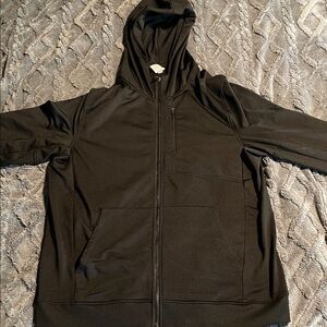 90 Degree by Reflex Men's Black Zip-Up Hooded Jacket